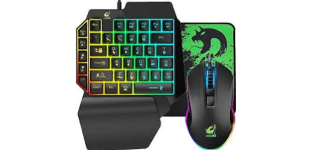 Half Keyboard Mouse USB