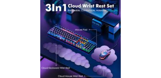 JIKIOU Large Cloud Mouse Pad